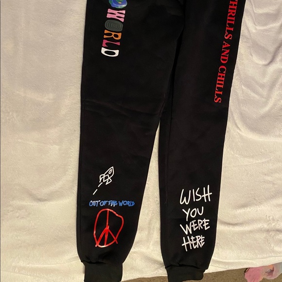 Other - Astroworld Handmade Sweatpants (Sewn on Patches)